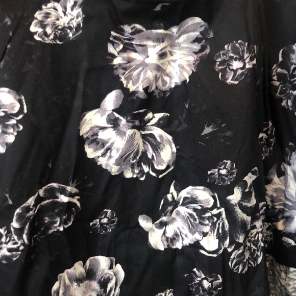 Prabal Gurung x Target Black/Grey Floral Skirt sz4 - Picture 5 of 5